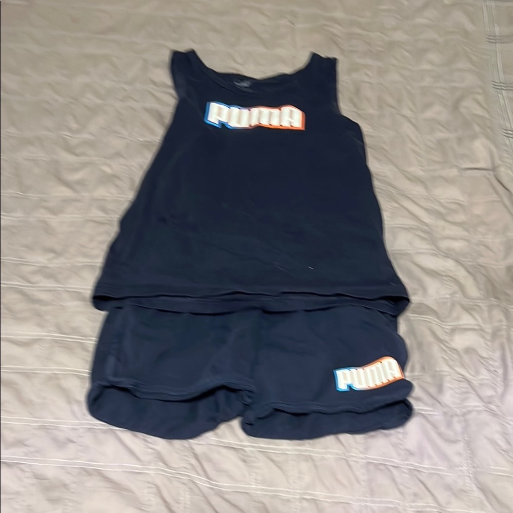 Puma Matchung Tank and Shorta Set - Athletic Gear - Boys Apparel - 10/12